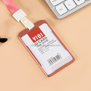 <span class=keywords><strong>Porte</strong></span>-Cartes de Travail en Métal en Gros, Support de Badge d'Identification en Aluminium pour <span class=keywords><strong>Cou</strong></span>, Sans Accessoire de Cordon - Product Image 3