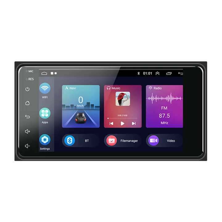 7 ''Autoradio Android Autoradio Car Stereo CarPlay e Android Auto GPS WIFI BT FM RDS Hifi Audio per Toyota Corolla
