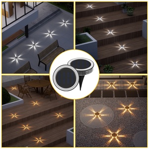 Luz Solar Decorativa para Suelo IP65 con 6 LED para Exteriores, Patio, Jardín, Balcón, Escaleras - Product Image 3