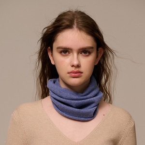 Cache-cou en cachemire de chèvre 100% tricoté, cagoule unie unisexe, snood d'hiver - Product Image 6