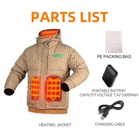 Veste chauffante isotherme unisexe, légère, imperméable, rechargeable, avec batterie électrique, coupe-vent