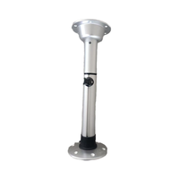 Accessoires marins : Meuble de ponton, piétement de table réglable pour bateau ponton avec bouton, piétement pour meubles de camping-car