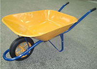 Carretilla de Acero Resistente WB6400 para Construcción, Agricultura y Jardinería