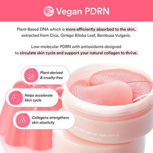 Masque Hydrogel Vegan OEM PDRN au Collagène et Acide Hyaluronique de Saumon pour les Yeux – Réduit les Poches et les Cernes – Patchs en Gel Rose et Doré - Product Image 3