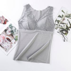 Winter Warm <strong>Vest</strong> Women Plus Velvet Thick Sexy <strong>Thermal</strong> Underwear <strong>Ladies</strong> <strong>Vest</strong> Lace Warm <strong>Vest</strong> - Product Image 6