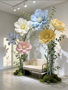 Innovativo <span class=keywords><strong>Papavero</strong></span> Gigante <span class=keywords><strong>di</strong></span> <span class=keywords><strong>Carta</strong></span> Fatto a Mano per Scenografie Matrimoniali, Fotografia, Vetrine e Decorazioni Alberghiere - Product Image 2