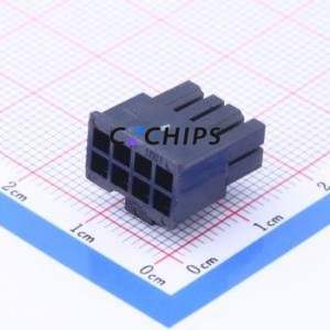 HX30002-8P Housing (Wire-to-Board / Wire-to-Wire) P=3mm Connector ( Jack Structure: 2x4P )( Pitch: 3mm )( Row Spacing: 3mm ) - Product Image 2