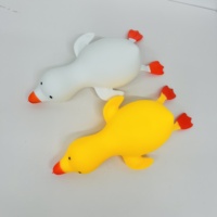 Jouet anti-stress géant en forme de canard jaune et blanc, 36*16.5cm, pour décompression, en stock aux États-Unis