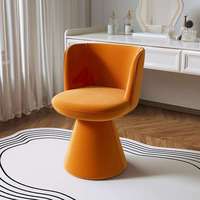 Fauteuil simple ergonomique en velours moderne, durable, pivotant, pour salon, chambre à coucher, hôtel