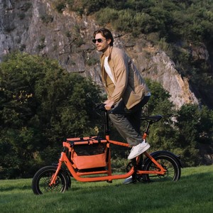 Vélo cargo électrique 36V 250W avec moteur roue arrière, frein à disque, vélo cargo électrique à pneus larges, vélos cargo <span class=keywords><strong>Long</strong></span> <span class=keywords><strong>John</strong></span> pour pique-nique - Product Image 1