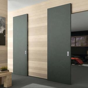<span class=keywords><strong>Puerta</strong></span> <span class=keywords><strong>Corredera</strong></span> Mágica de Diseño Simple con Sistema de Riel Oculto, <span class=keywords><strong>Puerta</strong></span> <span class=keywords><strong>Corredera</strong></span> Invisible de Montaje en Pared - Product Image 2