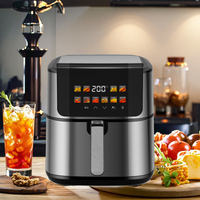 Friteuse à air numérique intelligente multifonctionnelle en acier inoxydable à écran tactile grande capacité 8L 8.5L 9.5L 10L