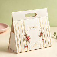 Nouvelle conception de boîte-cadeau en papier magnétique triangulaire de luxe, boîtes d'expédition minimalistes rouges pour cosmétiques, emballages pour parfums