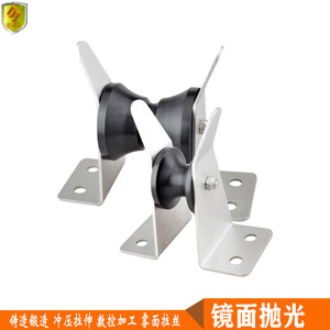 Support d'ancrage à disque à double roue pour bateaux marins et de pêche, en acier inoxydable, accessoires pour bateaux à moteur, yachts, roues d'ancrage pour navires - Product Image 4