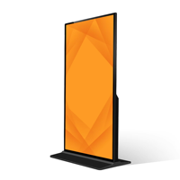Affichage numérique sur pied haute résolution 4K, écran LCD ultra-fin de 75 pouces, lecteur publicitaire portable sur roulettes, animation, utilisation en ascenseur