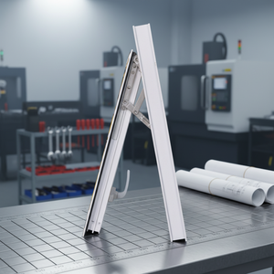 Nuova Finestra Verticale <span class=keywords><strong>a</strong></span> Battente in Lega di Alluminio Insonorizzata del Produttore di Shanghai per Edifici Commerciali e Camere da Letto, Su Misura, Bianca - Product Image 4