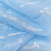 Tissu voile en soie lisse, design à motifs pour rideaux et décoration