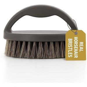 Cepillo de Detalle para Calzado de Cuero con Cerdas Largas de Pelo de Caballo y Cepillo de Limpieza de Silicona Ecológico - Product Image 1