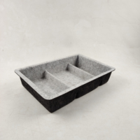 Organisateur de rangement de bureau en fibre de polyester écologique, multifonctionnel, rectangulaire classique, taille personnalisée, vente en gros d'usine