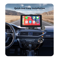 SUNWAYI inalámbrico CarPlay Android Auto Player coche camión reposacabezas Monitor 1080P cámara trasera espejo BT USB FM DVR Monitor de coche