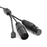 5pin XLR Type C impression femelle USB C à 5 broches pro câble MIDI câble convertisseur d'entrée pour clavier MIDI contrôle synthétiseur Piano