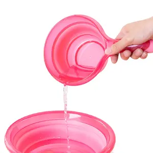 Kitchen Water Scoop Dipper Plastic Bath Spoon Ladle Collapsible Bathroom Hair Washing Water Scoop Cup Shampoo Rinse Cup
