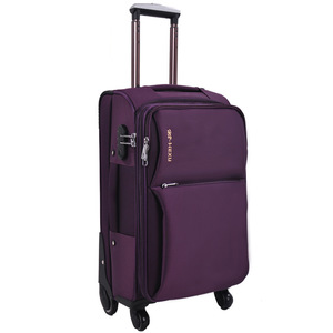 Valise à roulettes en toile Oxford de 20 pouces avec serrure à combinaison à 26 chiffres, bagage de voyage universel, sac à roulettes - Product Image 5