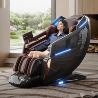 Fauteuil de massage corporel complet 4D Plus de qualité supérieure, zéro gravité, avec rouleaux chauffants pour le dos et les pieds, et masseur pour les mains et les bras – Fournisseur chinois
