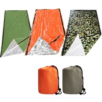 Sac de couchage d'urgence compact et étanche pour survie, kit de catastrophe, vente en gros, promotionnel, OEM, ODM, en vrac