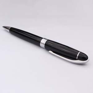 Bolígrafos de Lujo con Logotipo Personalizado, Bolígrafos Clásicos de Metal Negro y Plateado con Cuerpo de Plástico, Elegantes Bolígrafos de Rodillo y Pluma Estilográfica para Promociones - Product Image 2