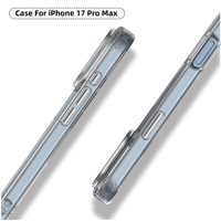 Transparent Iphone 17 coque de téléphone magnétique antichoc TPU PC couverture de téléphone portable pour Iphone 17 Pro Max Mini