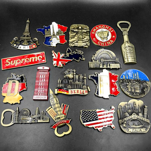 Abrebotellas de imán de nevera de recuerdo turístico de Metal 3D de Italia Hawaii Venecia personalizado - Product Image 6