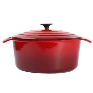 Grande marmite Four Hollandais En <span class=keywords><strong>Fonte</strong></span> Émaillée <span class=keywords><strong>Cocotte</strong></span> Grande Boucle Poignées - Product Image 1