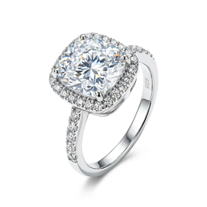 Meistverkaufter Rhodium-Plattierter Hochzeits-Verlobungs-Party 925 Silber Luxus Zirkon <span class=keywords><strong>Ring</strong></span> - Product Image 1