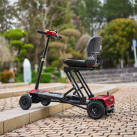 Scooter de Movilidad Eléctrico Plegable Automático de 4 Ruedas, Scooter de Movilidad Eléctrico de Viaje para Adultos