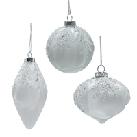 Boule de Noël en verre de haute qualité, directement de l'usine, personnalisable, forme pendentif, peinte à la main, pour fêtes
