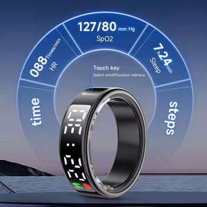 Digitaler Smart-Ring mit IP68 Wasserschutz, Schwimm- und Schlafüberwachung, Fitness-Tracker, Gesundheitsmonitor, Metall SR08 Smart Ring ohne Ladebox - Product Image 2