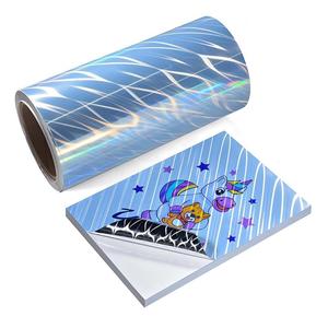 Factory Customization Printable Holographic Oblique Beam Pattern Vinyl <b>Sticker</b> Slti Roll Materials For Inkjet <b>Printer</b> - Product Image 3