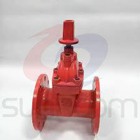 Vanne à opercule à tige dissimulée en fonte ductile ULFM 200 psi pour salle de soleil, à bride, pour lutte contre l'incendie, personnalisable