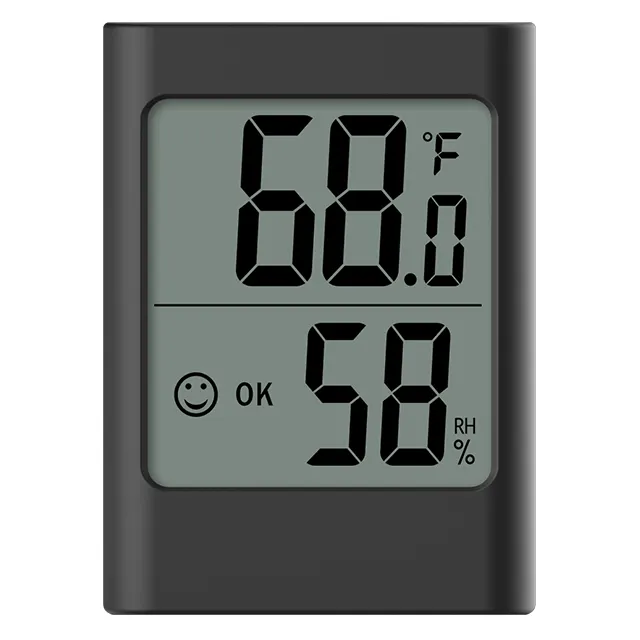 Digital LCD Genaue Wandbehang Lächeln Temperatur messer Temperatur messer Hygrometer Wetter thermometer Feuchtigkeit rekorder