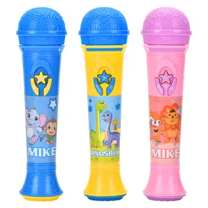 Kids Educational Learning Voice Changer Gift Birthday Present Light Music Animal Dinosaur Microphone Toy For Children Party Song