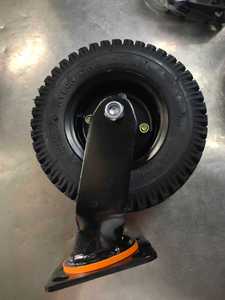 Geländegängige Verriegelbare Luftreifen Offroad-Rollen Hochbelastbare Weichgummi-Lenkrollen Verriegelbare 10-Zoll Pneumatische Laufrollen - Product Image 2