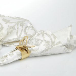 Servilleteros de mariposa dorada de calidad de lujo, soportes para Decoración de mesa, hebillas de servilleta de Metal para el hogar y el Hotel, suministros para restaurantes - Product Image 1