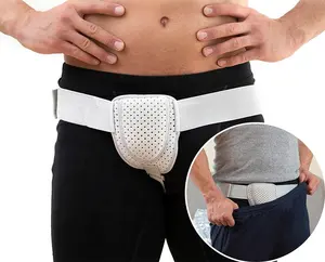 Hernia Belt for Men Hernia Support Truss for Single Inguinal or Sports Hernia, Adjustable Waist Strap
