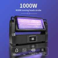 Projecteur LED mobile 1000W, lumière stroboscopique, étanche IP65, DMX512, éclairage stroboscopique LED pour concerts