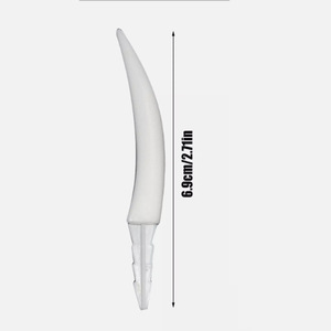 Halloween Ghost Teeth Decoration 6.9cm White Fluorescent ABS Indoor Use - Product Image 1