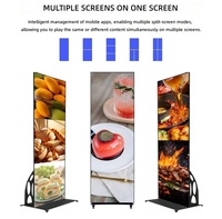 Affichage LED portable en couleur pleine pour intérieur, écran numérique sur pied P25, modèle SDK VENUS, publicité