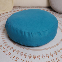 Coussin futon japonais en velours polyester doux pour patio, siège moelleux de méditation, oreiller lombaire respirant