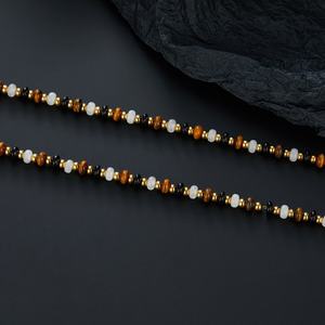 Collares de Joyería Fina con Ojo de Tigre Coreano, Collares de Cadena de Acero Inoxidable, Pulseras de Moda para Mujeres/Hombres - Product Image 6