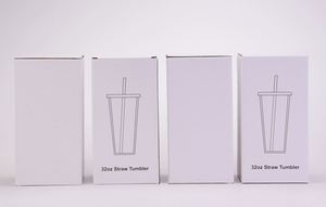 Gobelets en plastique réutilisables sans BPA de 24 oz et 32 oz avec couvercle transparent et paille pour boire directement - Product Image 3